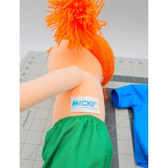 Pippi Longstockings Cloth Doll Astrid Lindgren 13 Inch Swedish Micki Leksaker - Picture 4 of 10